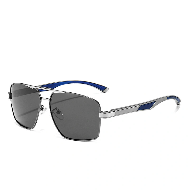 New aluminum-magnesium glasses men's polarized sunglasses square polarized glasses sunglasses cycling sunglasses