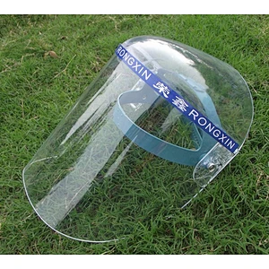 Full transparent face shield welding protective face shield oleic acid and alkali splash-proof plexiglass face shield
