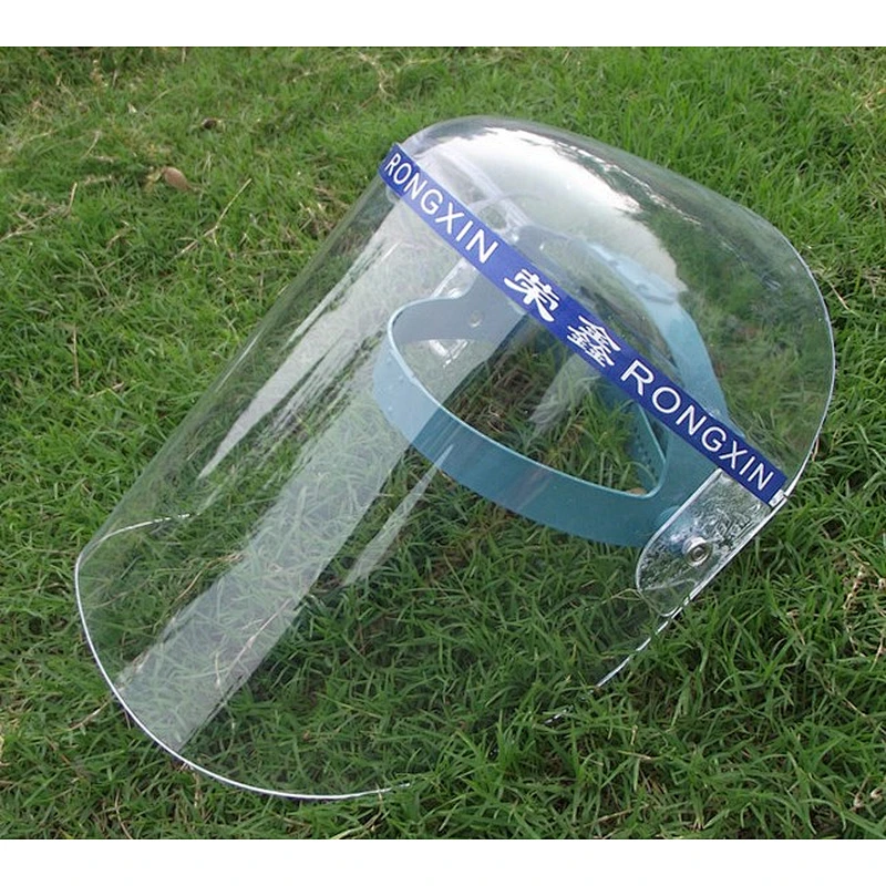 Full transparent face shield welding protective face shield oleic acid and alkali splash-proof plexiglass face shield