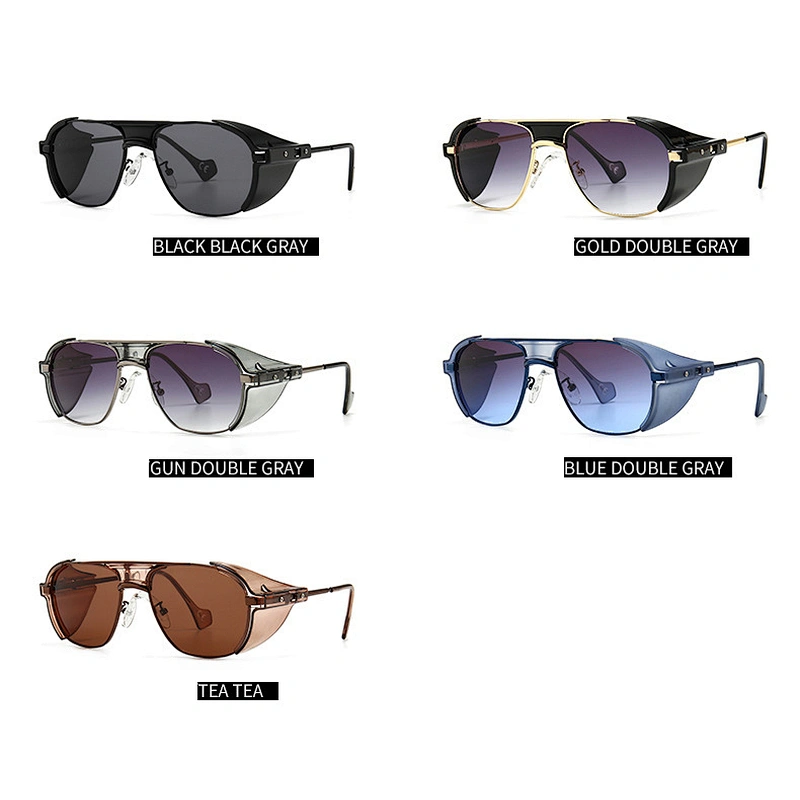 New modern retro sunglasses punk sand-proof sunglasses INS wind street shooting trendy sunglasses