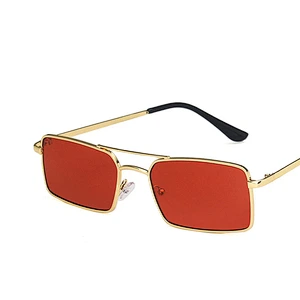 2021 newest metal square frame trendy retro sunglasses women men eyewear shade vintage sun glasses wholesale custom goggles