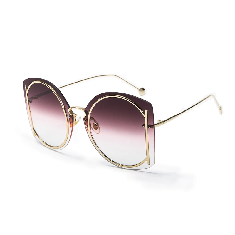 2021 newest fashion metal Irregular geometry sunglasses women men eyewear shade vintage sun glasses wholesale custom goggles