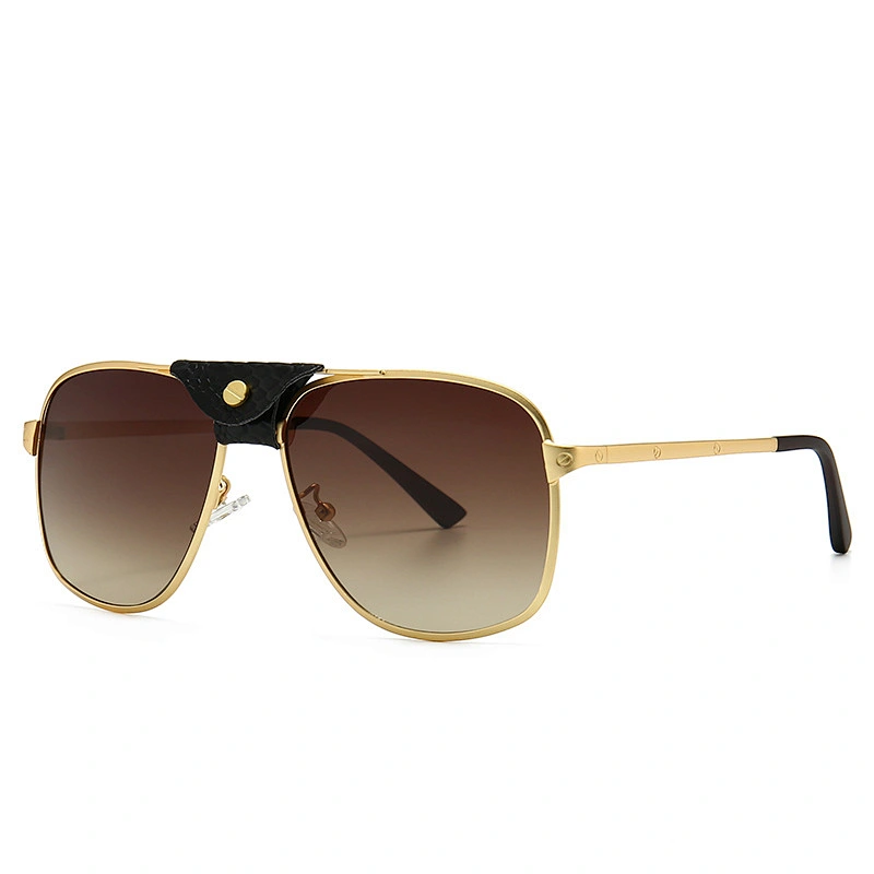 Cross border hot models metical sunglasses classic sunglasses men leather inlaid toad mirror