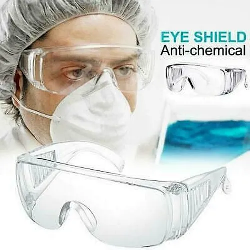 anti fog eye protection clear lens transparent frame big safety glasses glasses shield eye ophthalmic yiwu