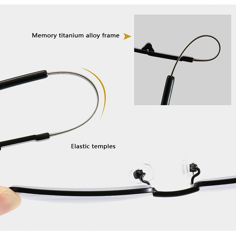 Anti blue light square metal multifocal trendy retro designer optics reading glasses men women wholesale reader glasses frame