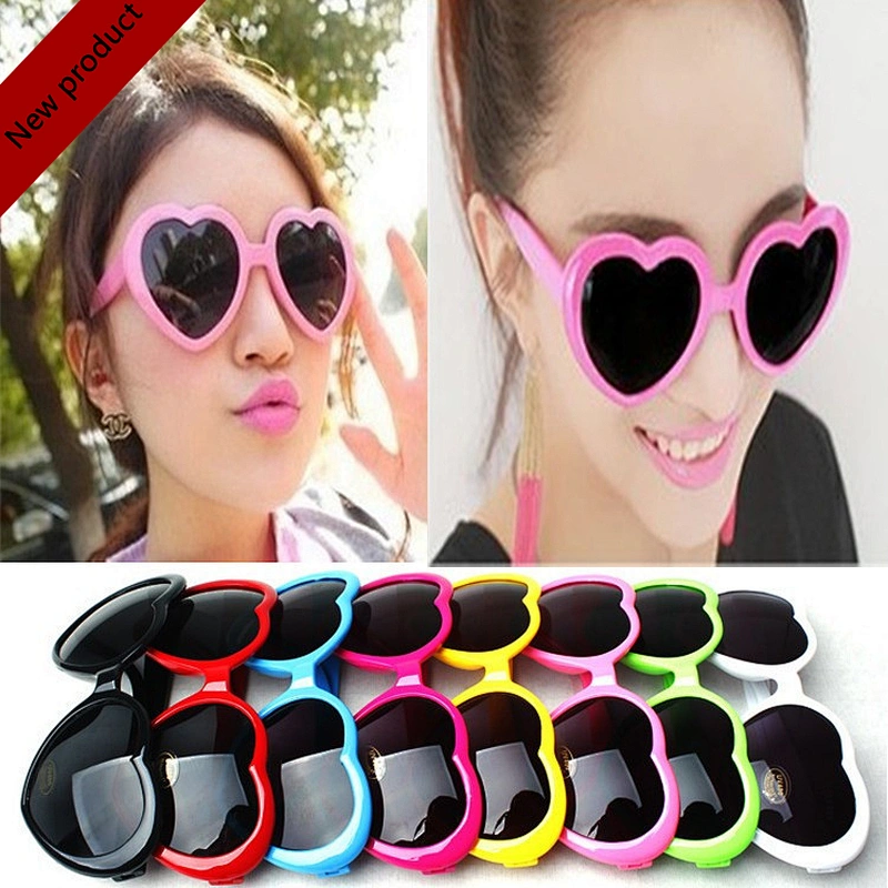 2021 newest fashion celebrity love heart shape sunglasses women men eyewear shade vintage sun glasses wholesale custom goggles
