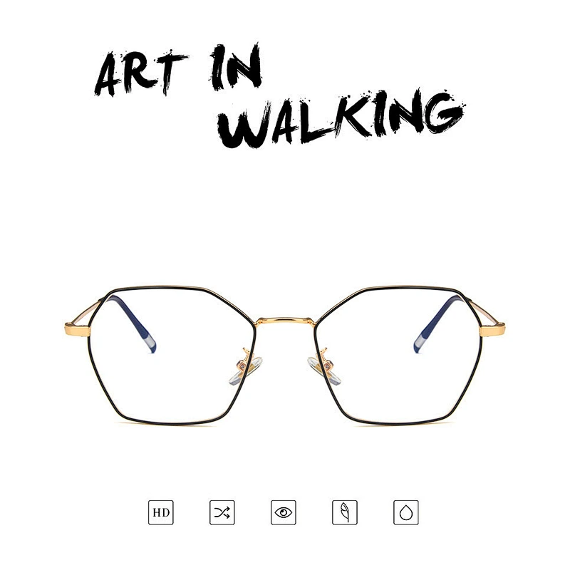 Metal polygon myopia retro celebrity glasses optical frame river wholesale women eyewear men eyeglasses design eye glasses