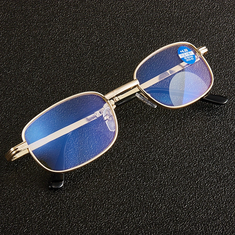 Multifocal trendy designer light optics foldable reading glasses blue light blocking men women wholesale reader glasses frame