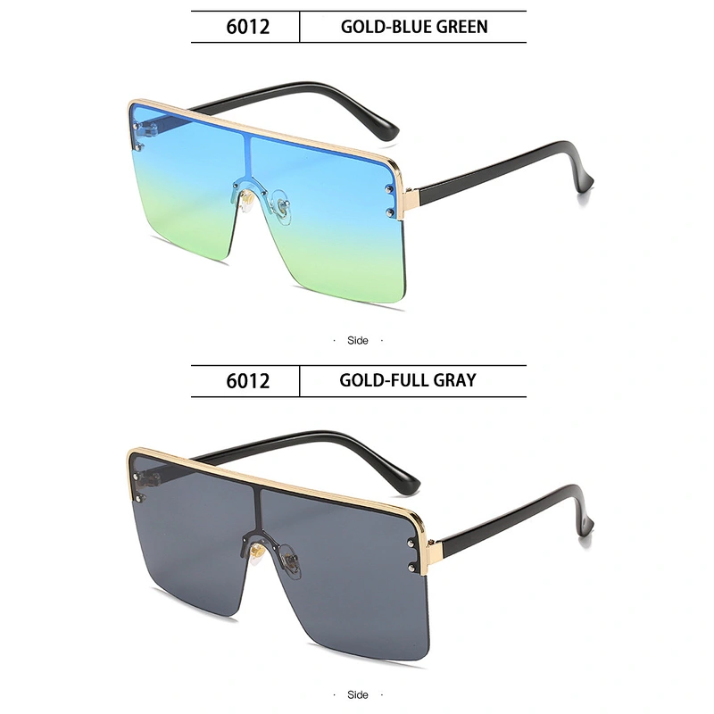 2021 newest fashion metal frame gradient color sunglasses women men eyewear shade trendy sun glasses wholesale custom goggles