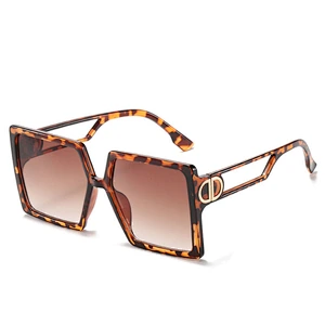2021 newest fashion square big frame trendy sunglasses women men eyewear shade vintage sun glasses wholesale custom goggles
