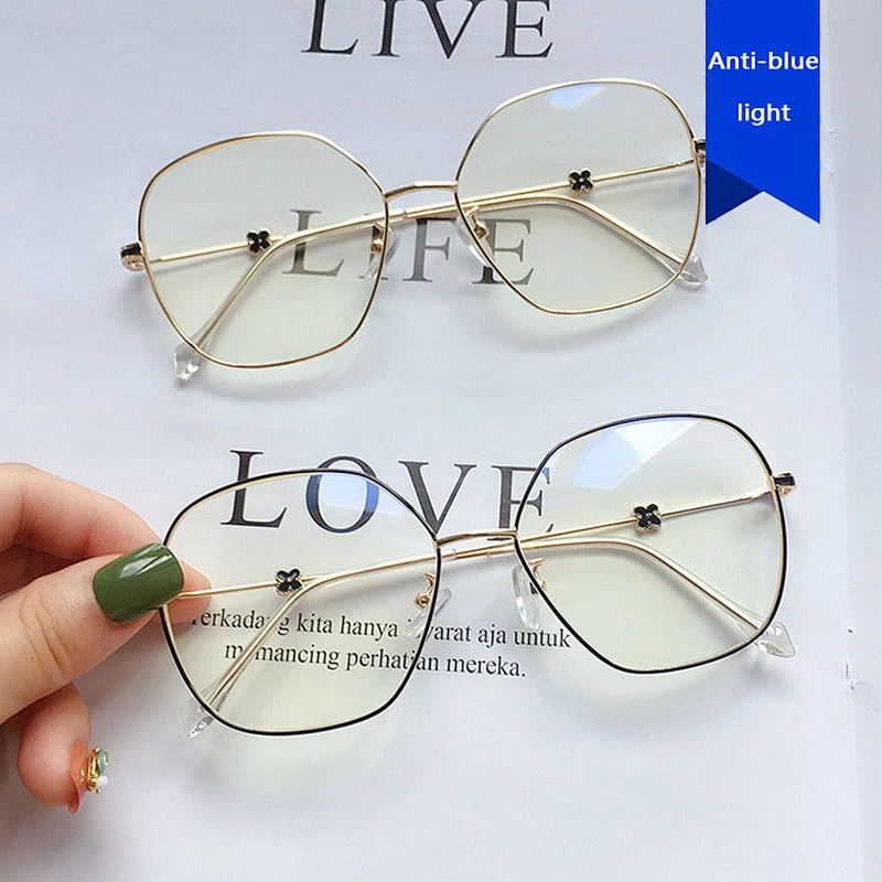 Four-leaf metal polygon Irregular myopia glasses optical frame river wholesale women eyewear men eyeglasses design eye glasses