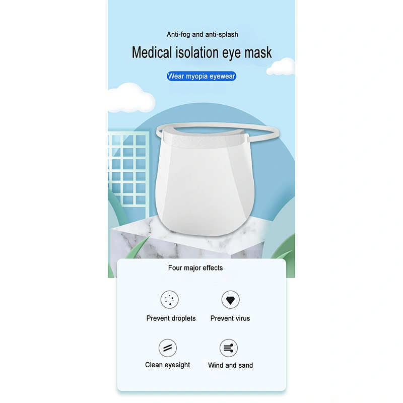 Eye Protection Anti-fog customized Face Shields Disposable isolation mask hengde faceshield full face shield mask