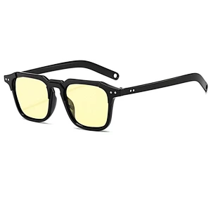 2021 newest fashion hip hop stud metal square sunglasses women men eyewear shade vintage sun glasses wholesale custom goggles