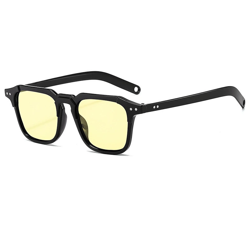 2021 newest fashion hip hop stud metal square sunglasses women men eyewear shade vintage sun glasses wholesale custom goggles