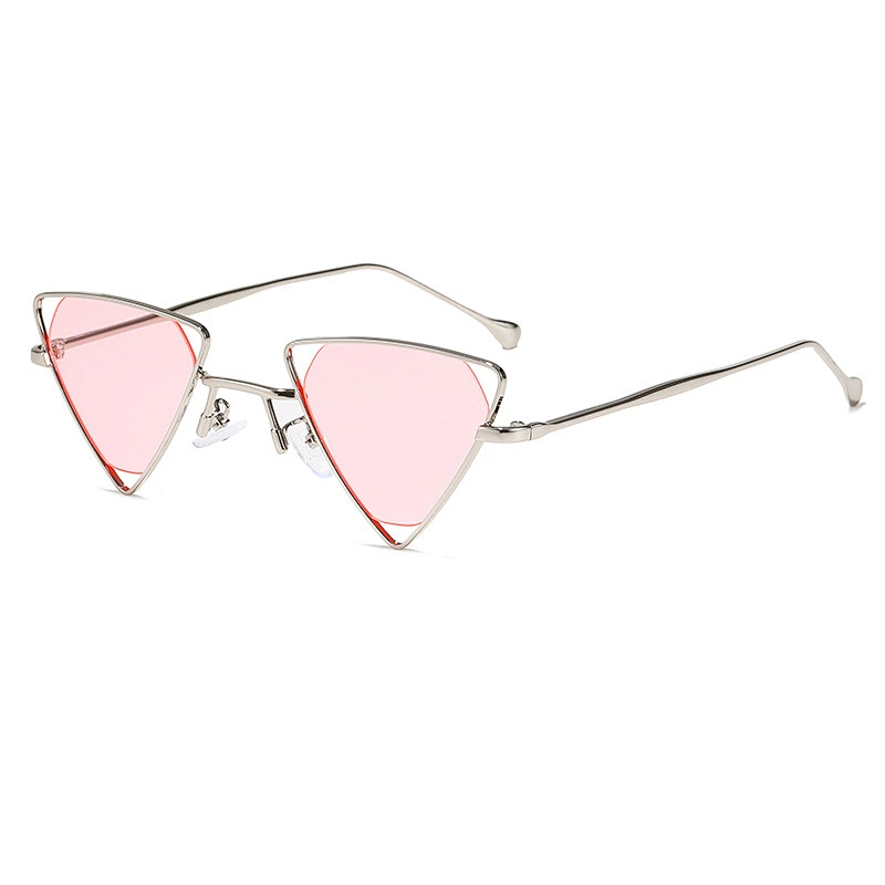 Polygon triangle transparent colorful kids boy sunglasses girls 2021 manufacture for custom UV sun glasses