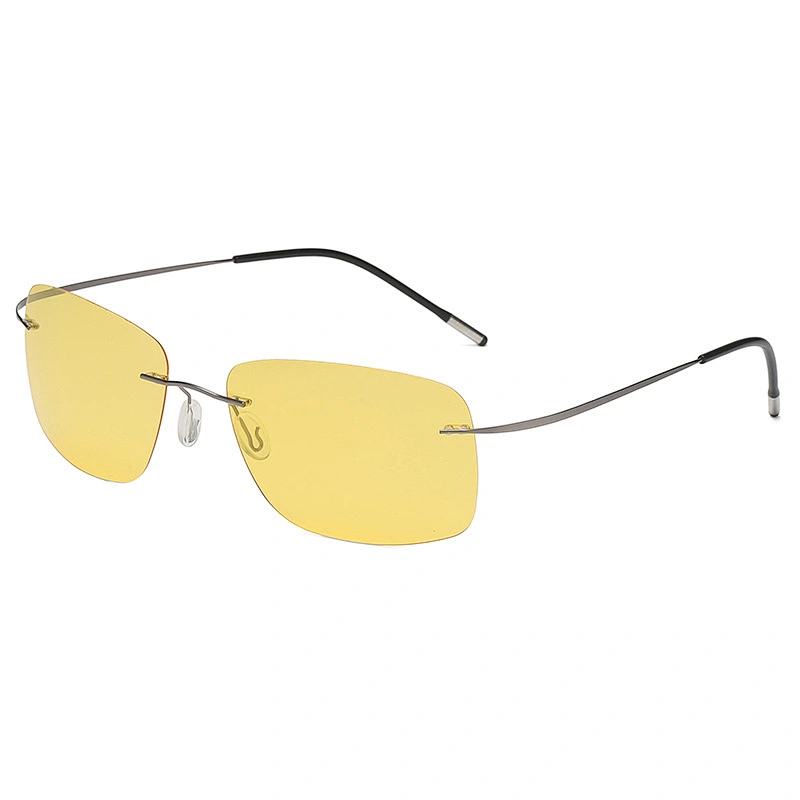 2021 newest fashion anti UV square titanium sunglasses polarized women men eyewear shade sun glasses wholesale custom goggles