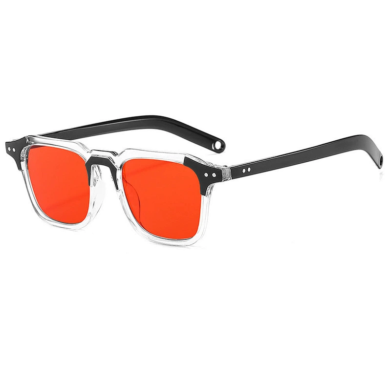 2021 newest fashion hip hop stud metal square sunglasses women men eyewear shade vintage sun glasses wholesale custom goggles