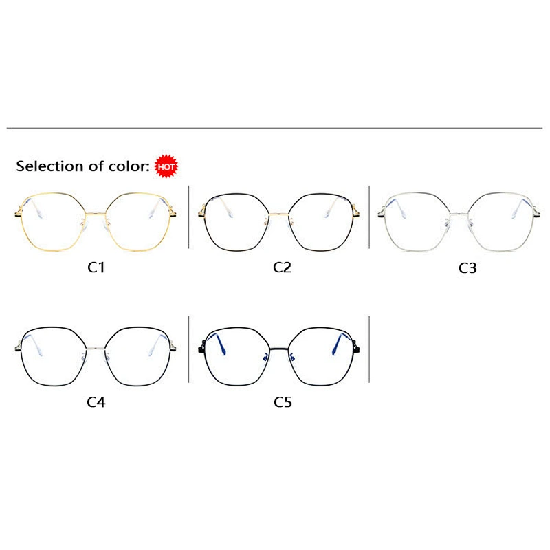 Four-leaf metal polygon Irregular myopia glasses optical frame river wholesale women eyewear men eyeglasses design eye glasses