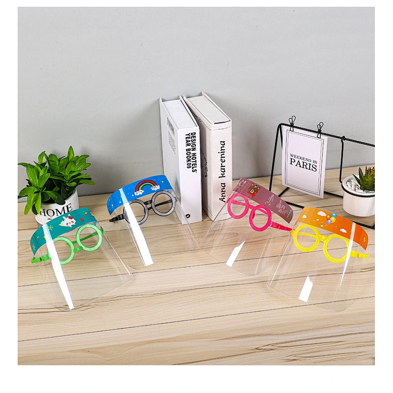 Children pet male and kids face shield with mask eye shield face mask anti fog transparent policarbonyte visor face shield