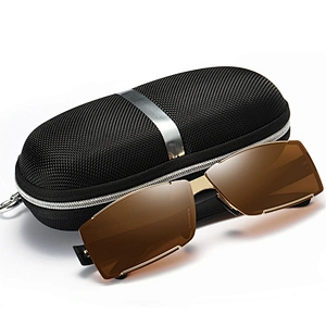 2021 newest fashion square rimless driving sunglasses polarized women men eyewear shade sun glasses wholesale custom goggles