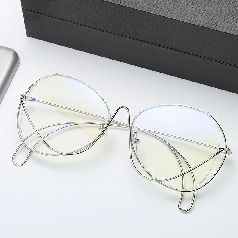Blue light blocking metal vintage optical big frames river wholesale women eyewear men eyeglasses frame design eye glasses