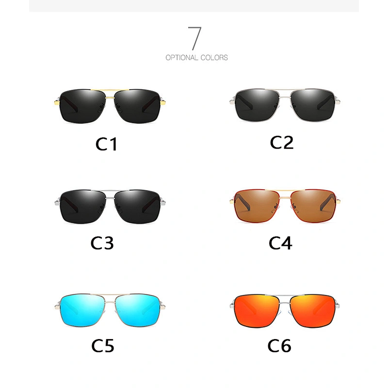 2021 newest fashion square colorful driving sunglasses polarized women men eyewear shade sun glasses wholesale custom goggles