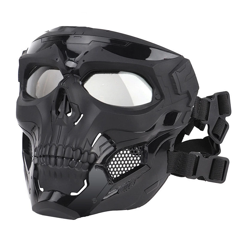 New camouflage tactical full face shield outdoor riding sand safety face shield plastic personalized dress CS