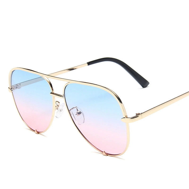 2021 newest fashion double beam oval sunglasses women men eyewear shade vintage sun glasses wholesale custom goggles