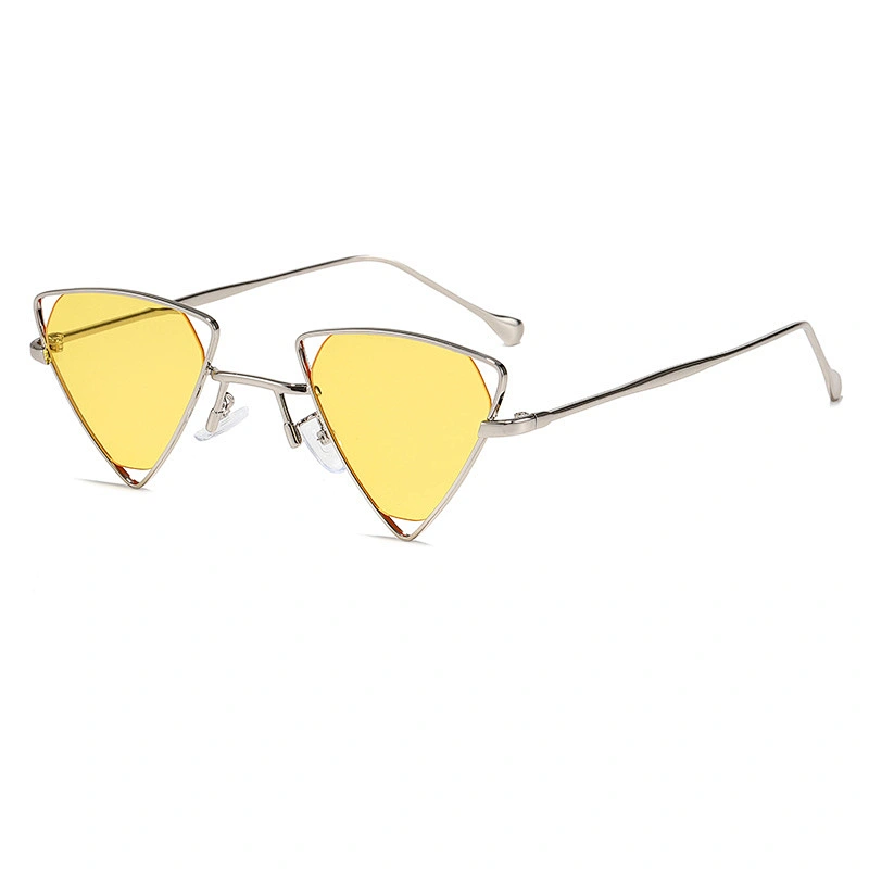 Polygon triangle transparent colorful kids boy sunglasses girls 2021 manufacture for custom UV sun glasses