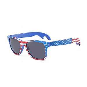Plastic retro Sunglasses Promotional Custom Logo Traveler Glasses Beer Bottle Opener Glasses Sunglasses vendor