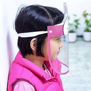 Cartoon Children's Anti fog Face Screen Shield Visor mask Transparent Animal Ornament ShieldMask Fancy Cute Kids FaceShield