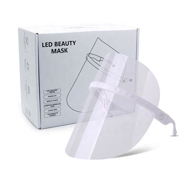 Cross-border LED, color light spectrum, beauty equipment, skin rejuvenation device, protective face shield mask, anti-droplet