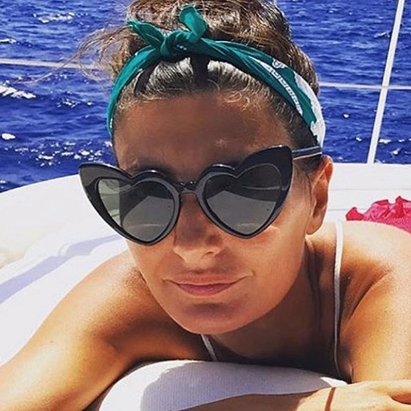 2021 newest fashion love heart shape trendy sunglasses women men eyewear shade vintage sun glasses wholesale custom goggles