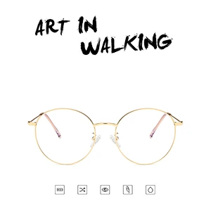 Metal round myopia retro anti blue light glasses optical frame river wholesale women eyewear men eyeglasses design eye glasses