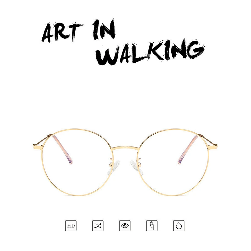 Metal round myopia retro anti blue light glasses optical frame river wholesale women eyewear men eyeglasses design eye glasses