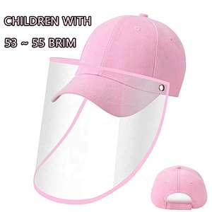 Anti-fog Transparent Head Fisherman's hat Full FaceShield And Eye Protection Shield With Black Bucket Hat Washable Mask