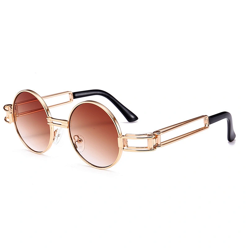 Cross-border foreign trade explosion steampunk fashion sunglasses European and American street style retro round Prince mirror
