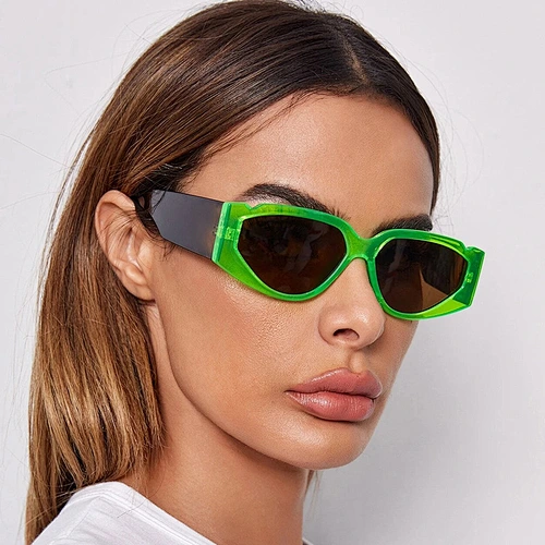 2021 newest fashion triangle cat eye colorful celebrity sunglasses women men eyewear shade sun glasses wholesale custom goggles