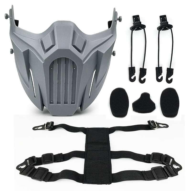 Face shield popular war wolf half face protective face_shield military fans field visor faceshield real outdoor CS