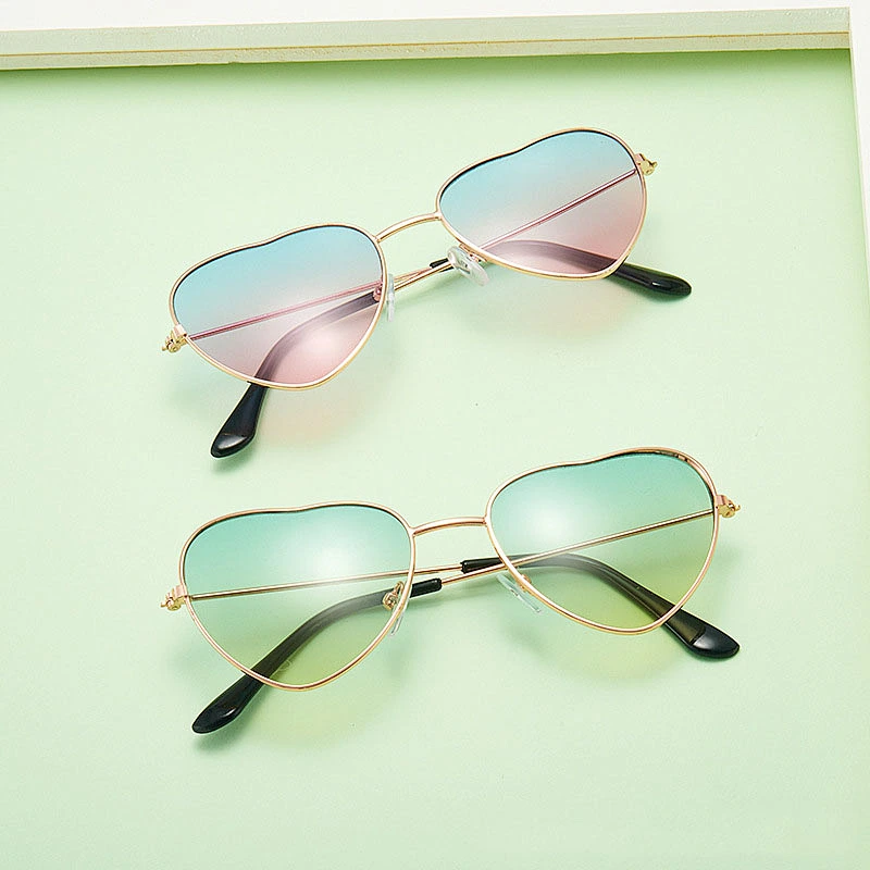 Anti UV newest cheap cute baby kids boy heart shape sunglasses girls 2021 manufacture for custom UV sun glasses