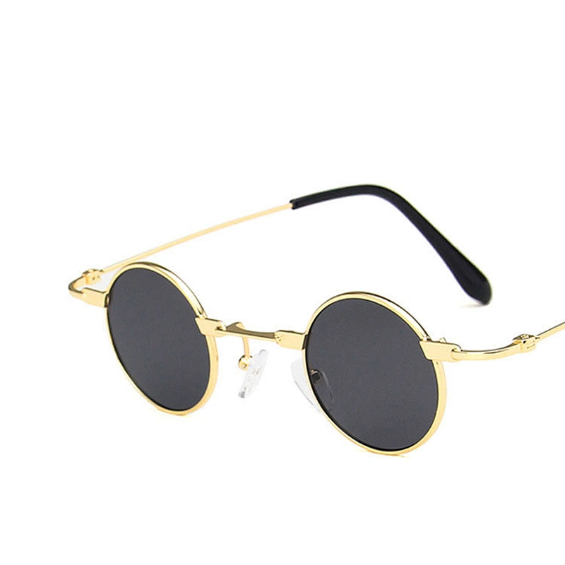 2021 newest fashion round small frame hip hop sunglasses women men eyewear shade vintage sun glasses wholesale custom goggles