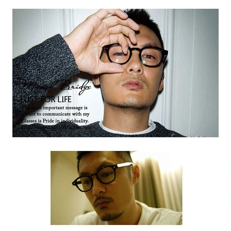 Stud round small myopia retro celebrity river glasses optical frame wholesale women eyewear men eyeglasses design eye glasses