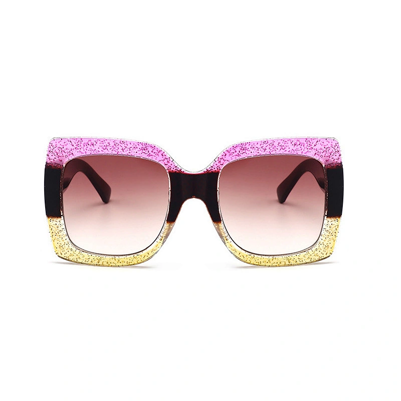 2021 fashion newest square tricolor big frame celebrity sunglasses women men eyewear shade sun glasses wholesale custom goggles