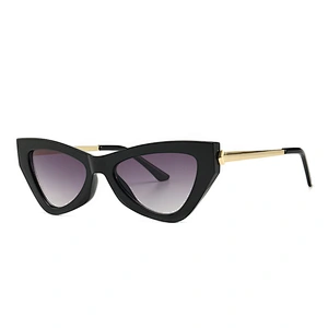 Luxury sunglasses spring and summer posters catwalk butterfly style trendy modern retro narrow sunglasses women river