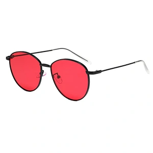 2021 newest fashion round metal celebrity trendy sunglasses women men eyewear shade vintage sun glasses wholesale custom goggles