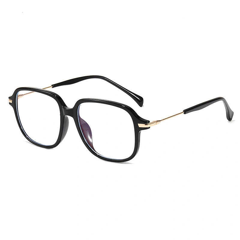 New TR90 flat light anti-blue light metal color optical frame couple style square fashion glasses high quality optical frames