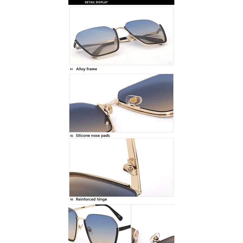 2021 newest fashion personality half-rim sunglasses women men eyewear shade vintage sun glasses wholesale custom goggles
