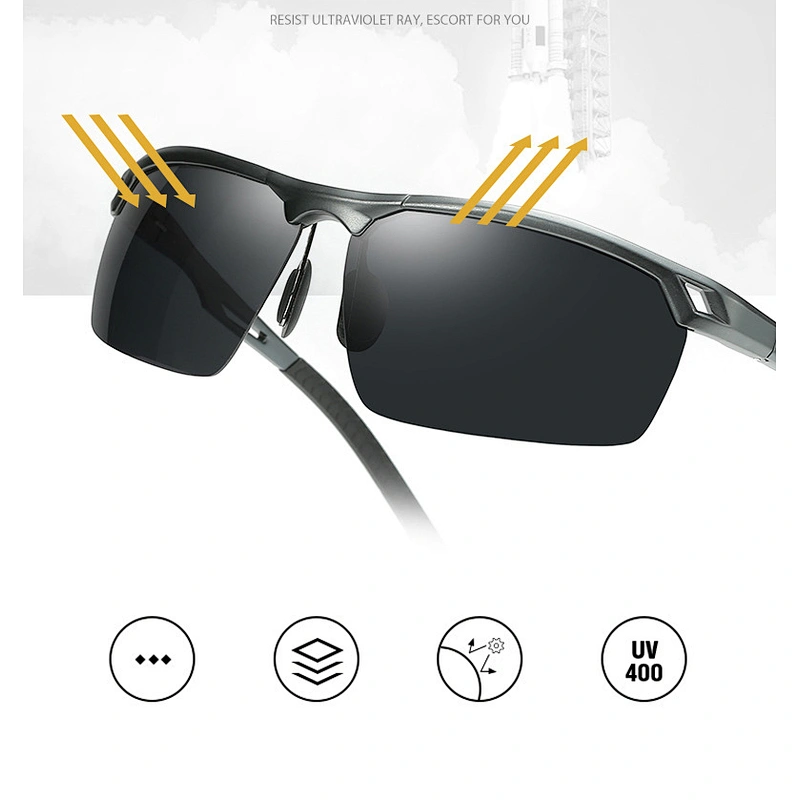 2021 newest fashion light photochromic sport sunglasses polarized women men eyewear shade sun glasses wholesale custom goggles