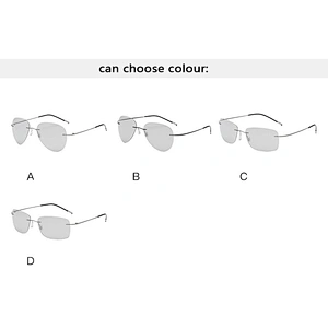 2021 newest fashion titanium rimless oval sunglasses polarized women men eyewear shade sun glasses wholesale custom goggles