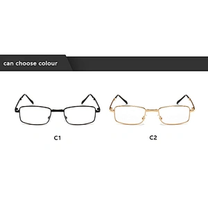 Square metal foldable multifocal trendy retro designer optics reading glasses men women wholesale reader glasses frame